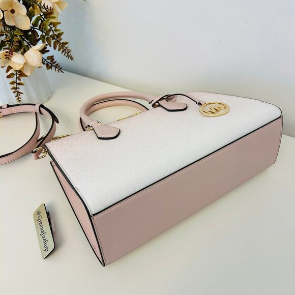Michael Kors Purse & Wallet Sheila Medium Ombré Signature Satchel Powder Blush - Picture 5 of 12